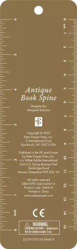 Antique Book Spine Beaded Bookmark