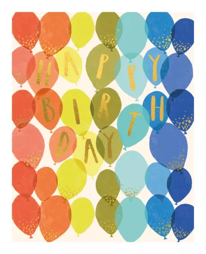 HAPPY BIRTHDAY BALLOONS CARD