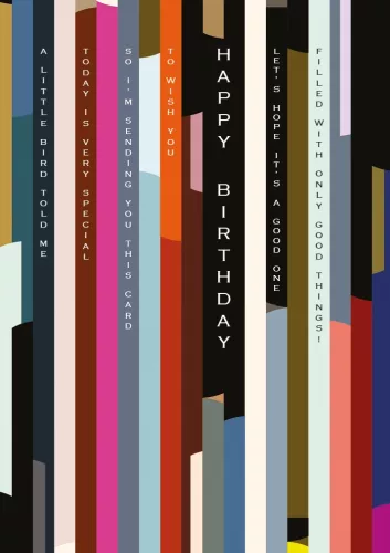 Pavilion Birthday Stripe Greeting Card