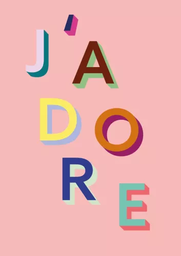 Pavilion J'adore Greeting Card
