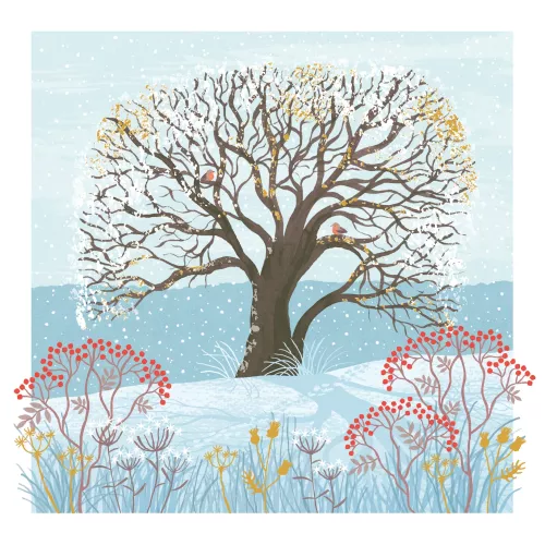 WINTER OAK OVER THE ISLES XMAS CARD