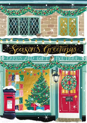 St Nicholas St Cards & Gifts Boutique Xmas Card