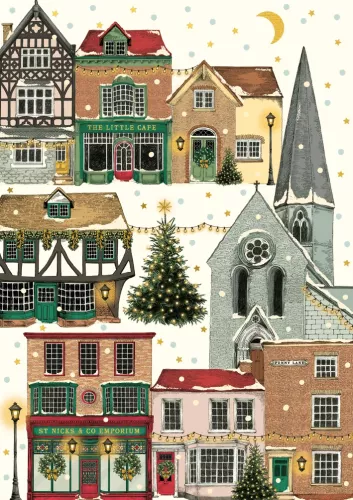 Village Street Penny Lane Xmas Card