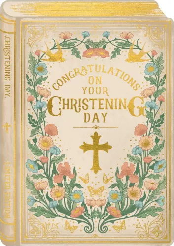 Storybook Christening Card