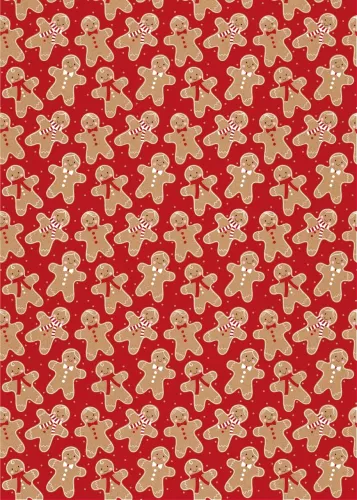 Gingerbread 3M Xmas Roll Wrap