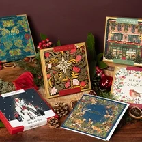 Woodland Tales Tree Sara Miller Lux Box 8 Cards & Envelopes