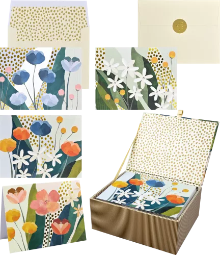 Floral Premium Note Cards
