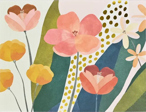 Floral Premium Note Cards