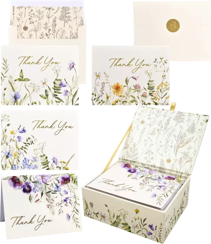 Wildflowers Premium Note Cards