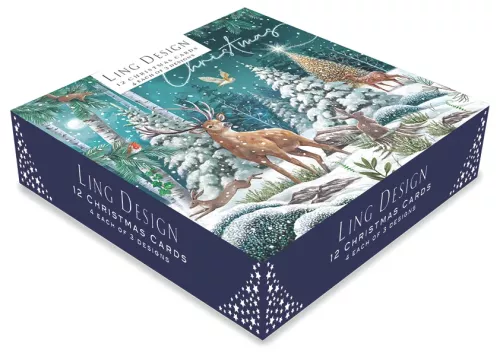 Woodland Christmas, Medium Solid Christmas Box