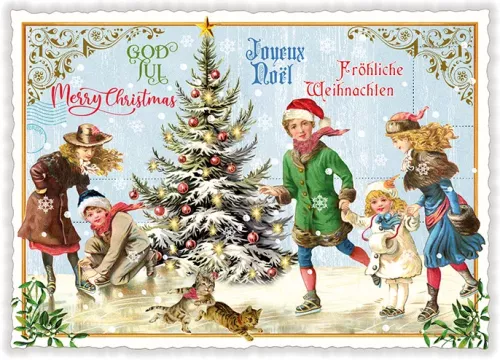 Christmas on Ice Christmas, Postcard