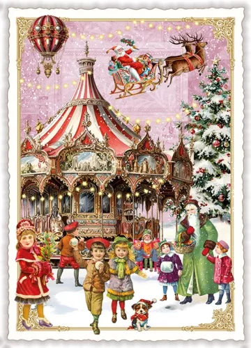 Christmas Carousel (Portrait) TS058