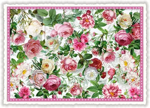 Roses, Postcard