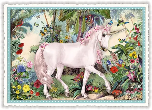 Unicorn, Postcard