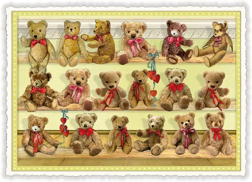 Teddys, Postcard