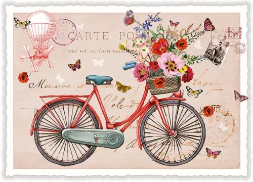 Bicycle, Postcard