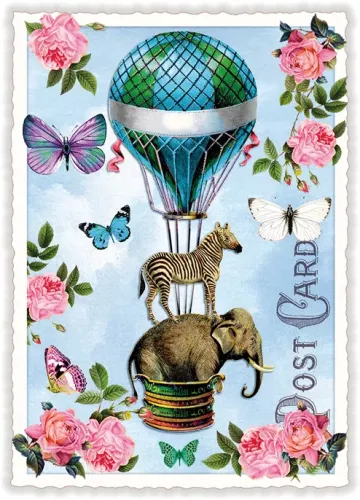 Balloon, Postcard