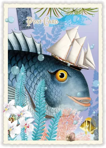 Fish, Postcard