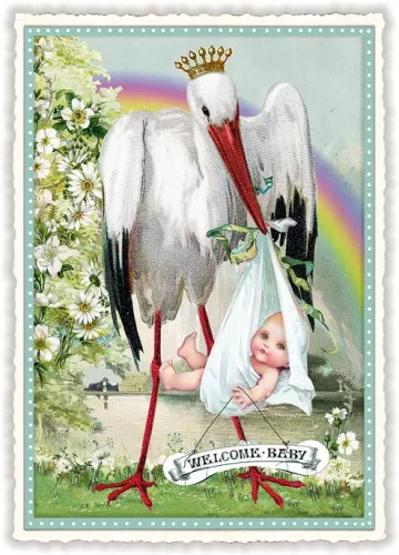 Welcome Baby, Postcard
