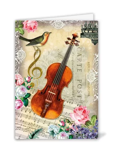 Violin, Greeting Card