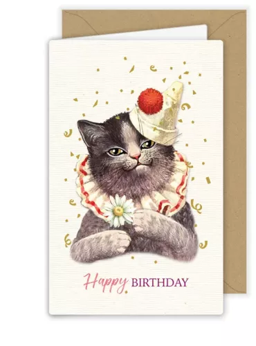 Cat with Hat, Greeting Card