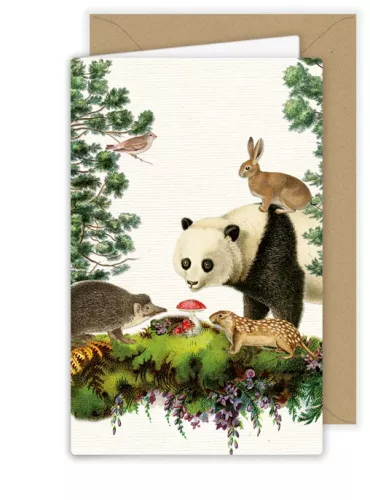 Friendly Animals, Greeting Card