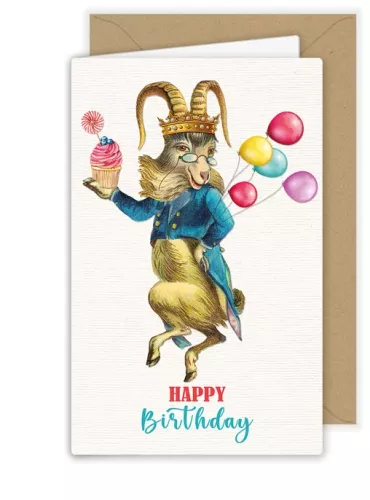 Dancing King Happy Birthday, Greeting Card