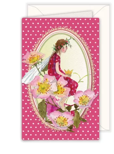 Elf with Flowers, Greeting Card