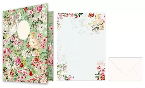 Cockatoo with Flowers, Writing Paper