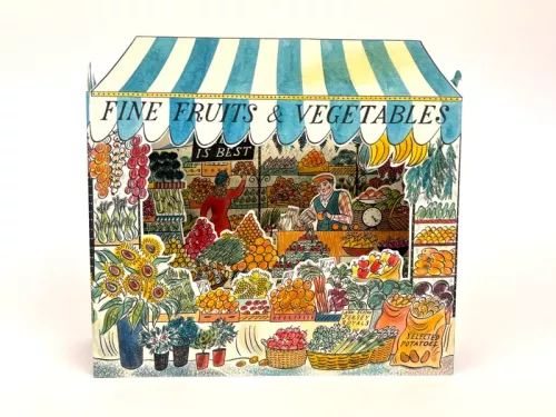 Fine Fruits & Vegetables 3D Card by Emily Sutton