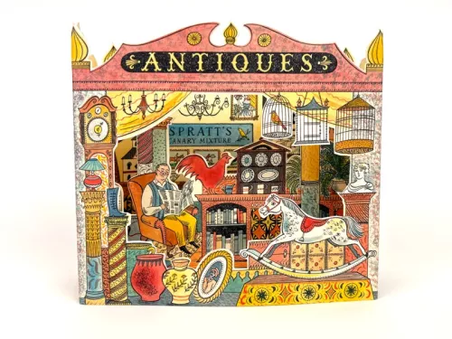 Antiques Shop 3D Card by Emily Sutton