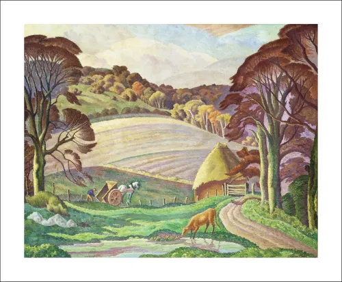 Sussex Landscape by Ethelbert White, Greeting card