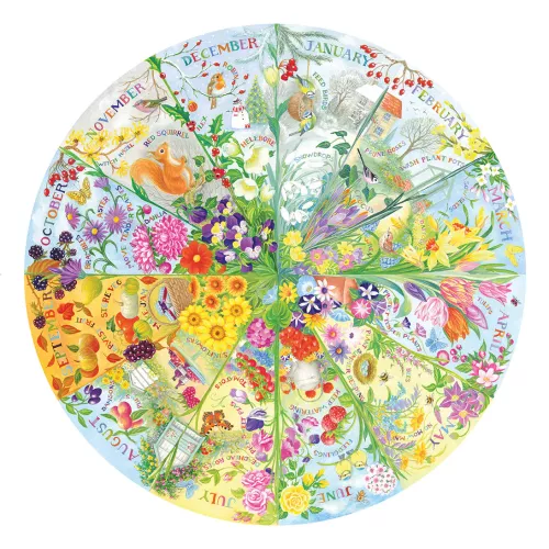 A Year in the Garden (500 Circular) Jigsaw