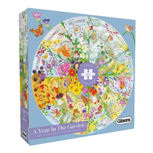 A Year in the Garden (500 Circular) Jigsaw