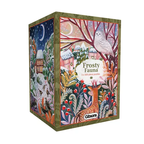 Frosty Fauna (3x500) Jigsaw Puzzle
