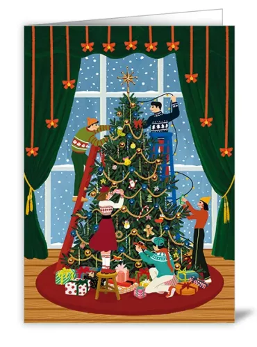 People Decorating Tree, Heartfelt