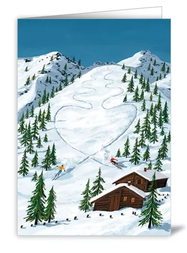 Two Skiing People, Heartfelt