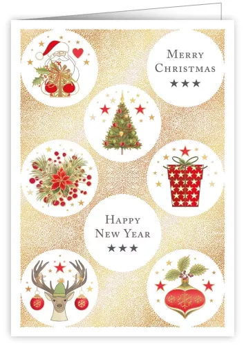 Christmas Icons / Golden Dots, Mac Classic