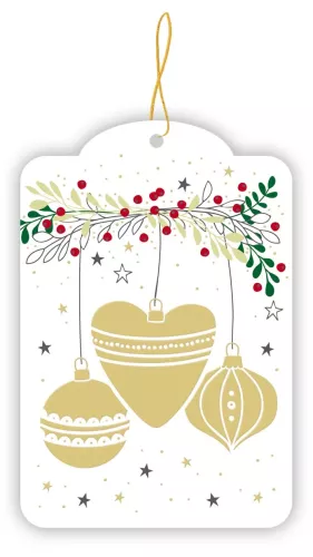 Christmas Baubles, Gift Tag pack