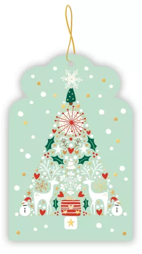 Christmas Tree Out Of Icons, Gift Tag pack