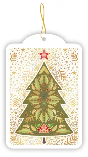 Christmas Tree Shape, Gift Tag pack