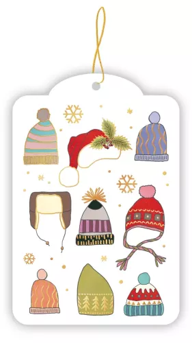 Winter Hats, Gift Tag pack