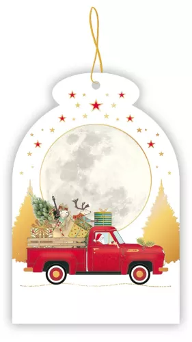 Red Truck With Presents, Gift Tag pack