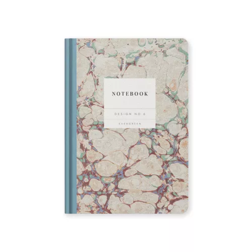 Design No.6 Earthy Marble Premium Hardback Notebook (A5) (13120)