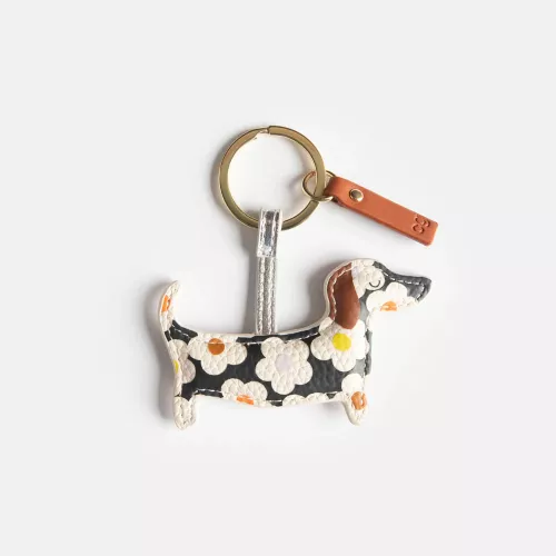 Multi Flower Sausage Dog Keyring