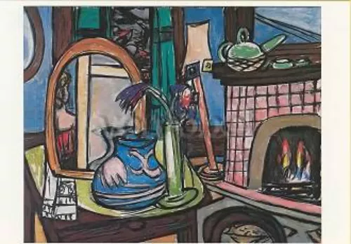 Large Still Life with Pigeons (1950), Postcard