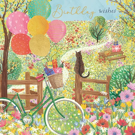 Birthday Bike Ride, Greeting Card