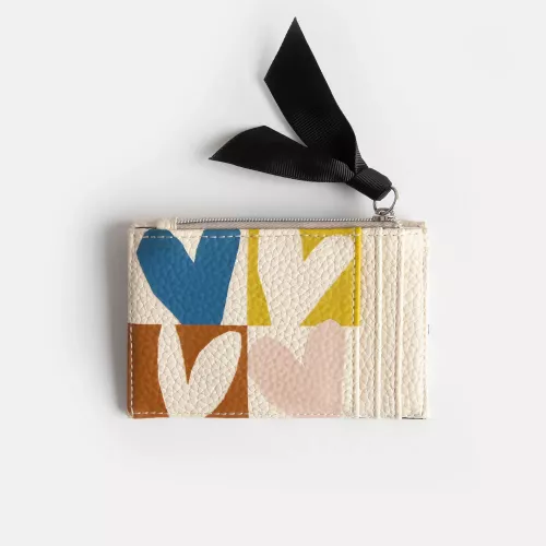 Multi Checkmate Hearts Card Holder Coin Purse