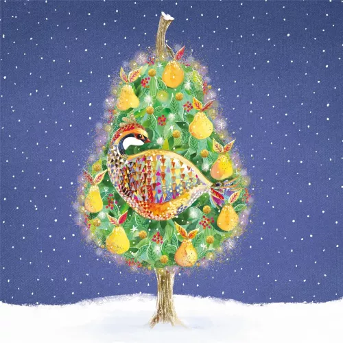 Partridge in Pear Tree Christmas Card Wallet