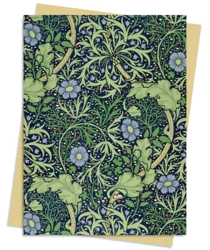 William Morris: Seaweed Wallpaper Greeting Card